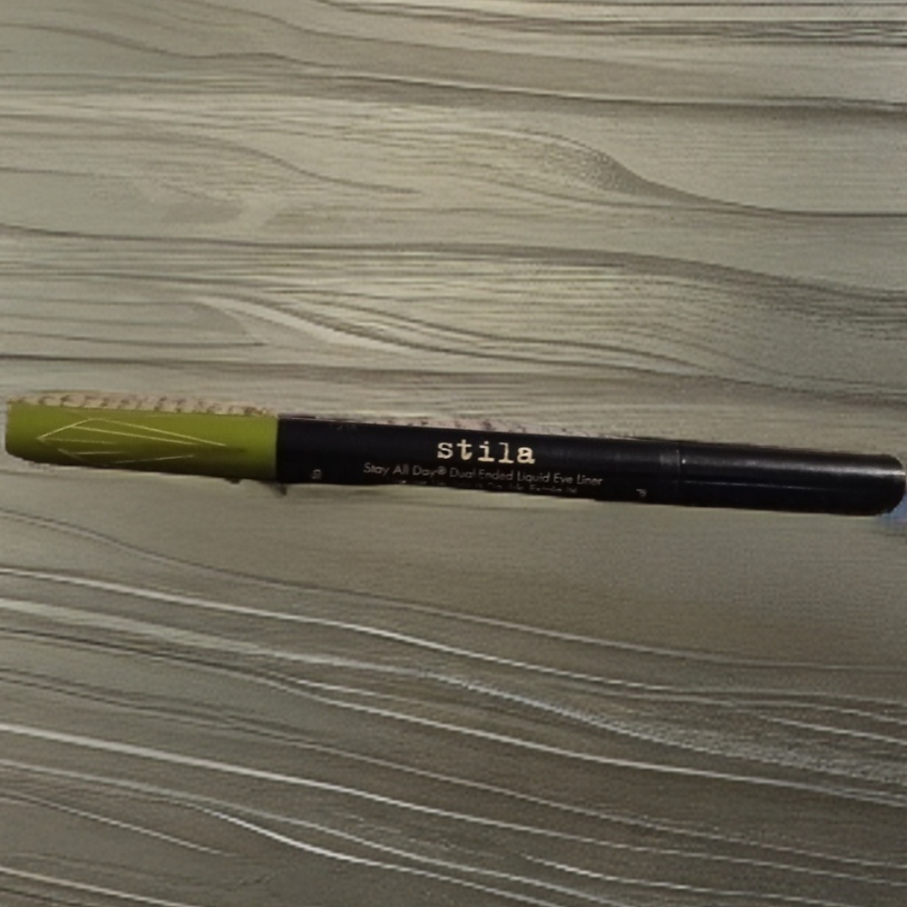 NEW Stila Stay All Day Dual-Ended Liquid Eyeliner Shimmer Micro Tip - mojito/blk